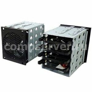 Корзина для 4х 3,5" HDD для установки в 3х 5, 25", с вентилятором 12см, черная, NR-CAGE5-3, Negorack