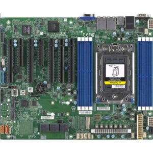 Материнская плата Supermicro H12SSL-I, 1xSP3, AMD EPYC 7003/7002, 8xDDR4-3200MHz до 2Tb, 16xSATA3 или 8xSATA3 + 1хSlimSAS x8 (2хSSD NVMe U.2), 2xM.2 PCI-E 4.0 x4, 2x1GbE (broadcom BCM5720), ASPEED AST2500 BMC, IPMI, VGA