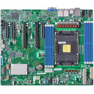 Материнская плата Supermicro X13SEI-F, E-ATX, 1xLGA4677 4th/5th Gen Xeon Scalable (до 350W, до 64 ядер), C741, 8xDDR5-5600MHz (1DPC) до 2Tb, 10xSATA3 (RAID 0,1,5,10), 2xMCIO PCI-e 5.0 x8 (4xNVMe диска), 2xM.2 (PCIe 5.0 x4), 2хPCIe 5.0 x16, 3хPCIe 5.0 x8, 2x1GbE (intel I210), ASPEED AST2600 BMC, VROC, IPMI, VGA