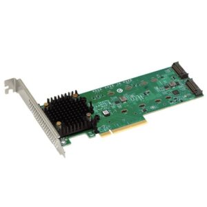 Плата расширения для 2xM.2 NVMe/SATA SSD, PCIe Gen4 x8, (6Gb/s SATA3 and 16GT/s PCIe Gen4), Tri-Mode, чип SAS3808, 9540-2M2 Broadcom
