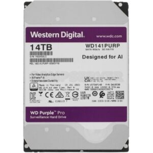 HDD 14TB SATA III (6 Гбит/с) 7200 об/мин 3,5" 512MB buffer, Western digital Purple Pro