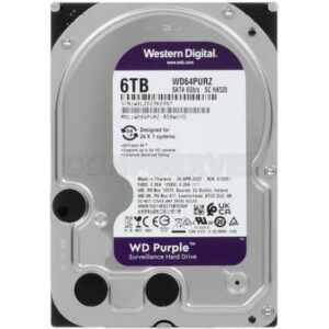 HDD 6TB SATA III (6 Гбит/с) 5400 об/мин 3,5" 256MB buffer, Western digital Purple