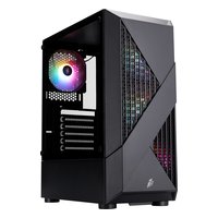 Корпус 1STPLAYER FIREROSE F3-A, Midi Tower, ATX/mATX, без БП, стекло, чёрный (F3-A-BK-4F1) — фото 1