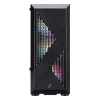 Корпус 1STPLAYER FIREROSE F3-A, Midi Tower, ATX/mATX, без БП, стекло, чёрный (F3-A-BK-4F1) — фото 2
