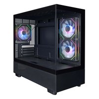 Корпус 1STPLAYER MIKU Mi5, Mini Tower, mATX/Mini-ITX, без БП, стекло, чёрный (Mi5-BK) — фото 1