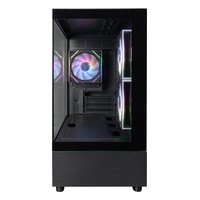Корпус 1STPLAYER MIKU Mi5, Mini Tower, mATX/Mini-ITX, без БП, стекло, чёрный (Mi5-BK) — фото 2