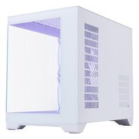 Корпус 1STPLAYER MEGAVIEW MV6-TP, Mini Tower, mATX/Mini-ITX, без БП, стекло, белый (MV6-TP-WH) — фото 1