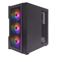 Корпус 1STPLAYER TRILOBITE T7-P, Midi Tower, ATX/mATX/Mini-ITX, без БП, стекло, чёрный (T7-P-BK-4F1) — фото 3