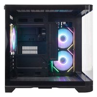 Корпус 1STPLAYER UVIEW UV5, Mini Tower, mATX/Mini-ITX, без БП, стекло, чёрный (UV5-BK) — фото 3