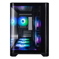 Корпус 1STPLAYER UVIEW UV6, Mini Tower, mATX/Mini-ITX, без БП, стекло, чёрный (UV6-BK) — фото 2