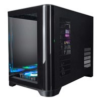 Корпус 1STPLAYER UVIEW UV6, Mini Tower, mATX/Mini-ITX, без БП, стекло, чёрный (UV6-BK) — фото 4