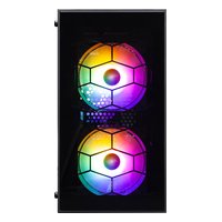 1STPLAYER X1-BK-3F1 — Корпус FIREBASE X1, Mini Tower, mATX, без БП, стекло, чёрный — фото 2