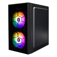 1STPLAYER X1-BK-3F1 — Корпус FIREBASE X1, Mini Tower, mATX, без БП, стекло, чёрный — фото 3
