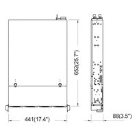 Корпус Ablecom CS-R29-05P, Rack 2U, E-ATX/ATX/mATX/Mini-ITX, 12× hot-swap 3,5", 2× hot-swap 2,5", бэкплейн перед 3× SFF-8643; зад 2× SATA 7-pin, 7 слотов LP, глубина 647 мм, БП 2×1200 Вт резерв — фото 4