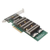 RAID-контроллер Adaptec SmartRAID 3258-16i, 16 внутр. (2× SFF-8654 x8 (SlimSAS)), SAS/SATA/NVMe 24 Гбит/с, RAID 0,1,5,6,10,50,60,1 Triple,10 Triple, кэш 8 ГБ, PCIe 4.0 x8, LP (FH-планка в комплекте) (3258C16IXS)