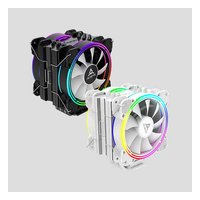 Кулер для процессора Alseye H120D White, до 200W, LGA1851/1700/1200/115x/2011/775, AM5/AM4/AM3/AM2, FM2, FM1 (AS.01.02.0018)