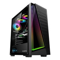Корпус Alseye X3-B, Midi Tower, ATX/mATX/Mini-ITX, без БП, стекло, чёрный (AS.07.0150) — фото 2
