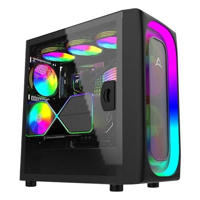 Корпус Alseye Ai-B, Midi Tower, E-ATX/ATX/mATX/Mini-ITX, без БП, стекло, чёрный (AS.07.0237)