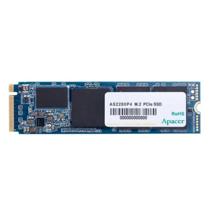 Apacer AP512GAS2280P4-1 — SSD 512GB AS2280P4, NVMe M.2 2280 PCIe 3.0 x4 (R2100/W1500MB/s) (400 TBW)