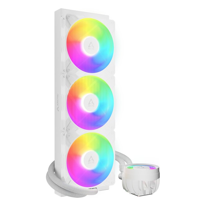 Система жидкостного охлаждения ARCTIC Liquid Freezer III Pro 420 A-RGB White, радиатор 420 мм, LGA1851/1700, AM5/AM4 (ACFRE00189A)
