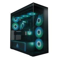 Корпус ARCTIC Xtender Tinted Glass, Midi Tower, E-ATX/ATX/mATX/Mini-ITX, без БП, стекло, чёрный (ACPCC00015A) — фото 1