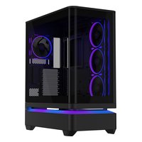Корпус ASUS Prime AP304 ARGB, Midi Tower, ATX/mATX/Mini-ITX, без БП, стекло, чёрный (90DC0110-B19000) — фото 1