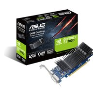 Видеокарта ASUS GeForce GT 1030 2GB GDDR5/64-bit, PCIe 3.0, 1xDVI-D+1xHDMI, 2 слота, низкопрофильная, пассивная, без доп. питания (90YV0AT0-M0NA00) — фото 3