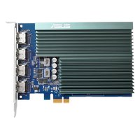 Видеокарта ASUS GeForce GT 730 2GB GDDR5/64-bit, PCIe 2.0, 4xHDMI, 1 слот, пассивная, без доп. питания (GT730-4H-SL-2GD5) — фото 1