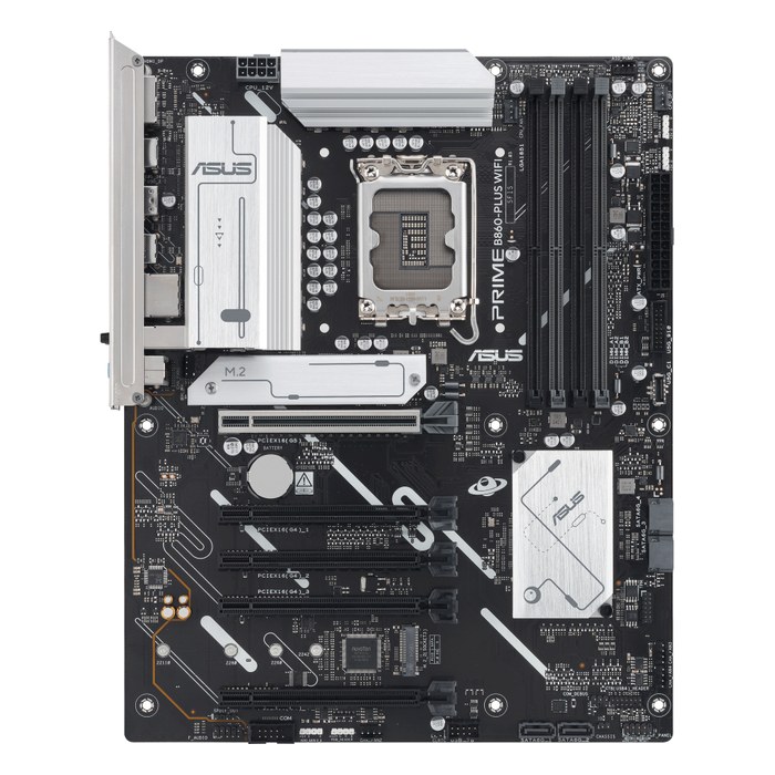 Материнская плата ASUS PRIME B860-PLUS WIFI, ATX, 1xLGA1851, Intel B860, 4xDDR5-8666MHz (до 256GB), 2xM.2, 4xSATA3, 1xPCIe 5.0 x16, HDMI/DP/USB Type-C, 1x2.5GbE, Wi-Fi 6E