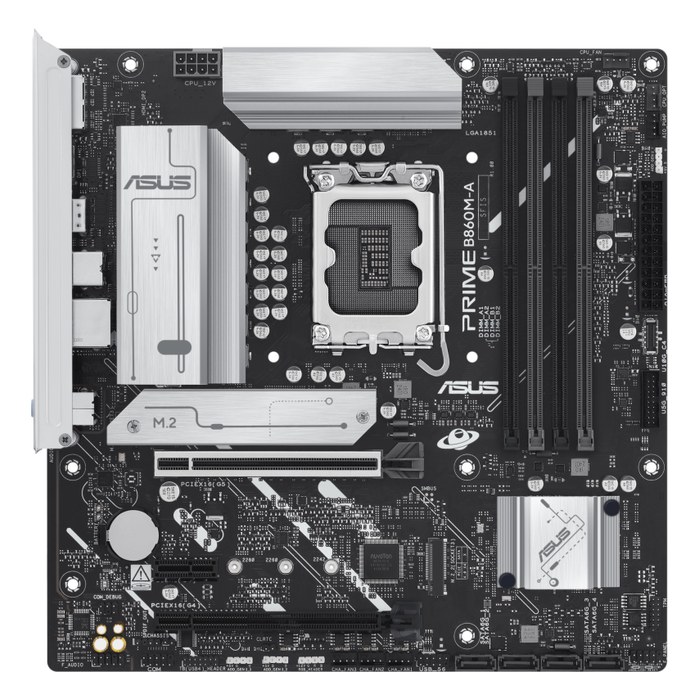 Материнская плата ASUS PRIME B860M-A-CSM, mATX, 1xLGA1851, Intel B860, 4xDDR5-8666MHz (до 256GB), 2xM.2, 4xSATA3, 1xPCIe 5.0 x16, DP/HDMI, 1x2.5GbE (90MB1K00-M0EAYC)