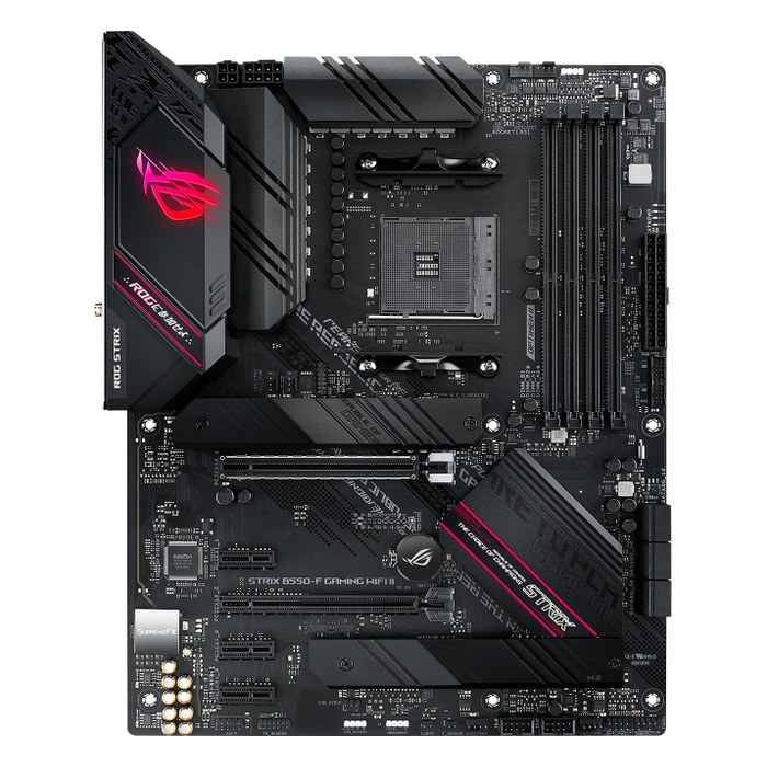 Материнская плата ASUS ROG STRIX B550-F GAMING WIFI II, ATX, 1xAM4, AMD B550, 4xDDR4-5100MHz (до 128GB), 2xM.2, 6xSATA3, 1xPCIe 4.0 x16, HDMI/DP, 1x2.5GbE, Wi-Fi 6E (90MB19V0-M0EAY0)