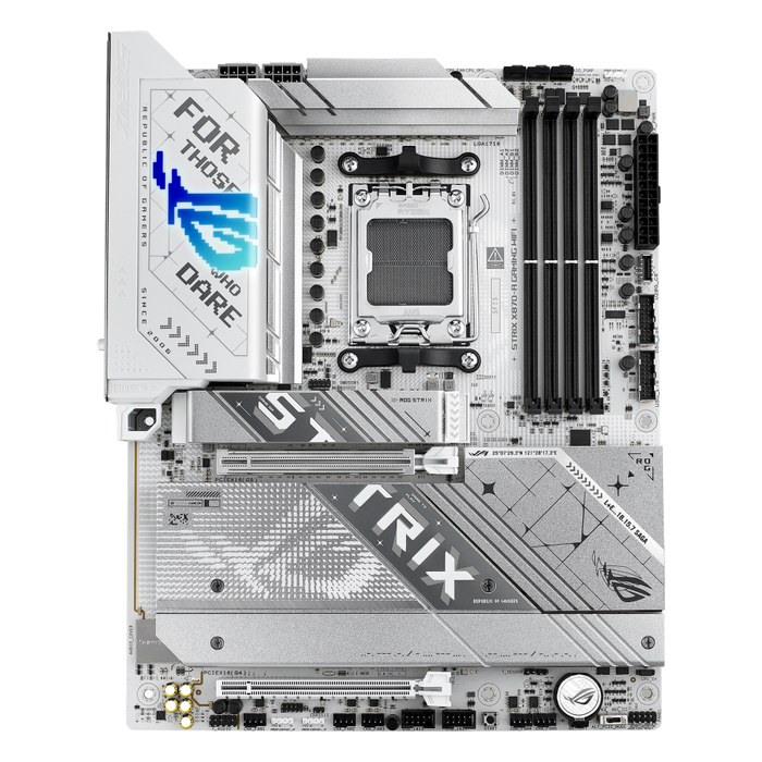 Материнская плата ASUS ROG STRIX X870-A GAMING WIFI, ATX, 1xAM5, AMD X870, 4xDDR5-8000MHz (до 256GB), 4xM.2, 2xSATA3, 1xPCIe 5.0 x16, DP/HDMI, 1x2.5GbE, Wi-Fi 7 (90MB1IF0-M0EAY0)