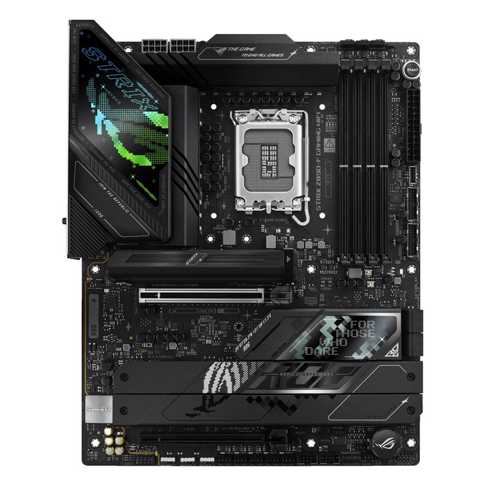 Материнская плата ASUS ROG STRIX Z890-F GAMING WIFI, ATX, 1xLGA1851, Intel Z890, 4xDDR5 (до 256GB), 5xM.2, 4xSATA3, 1xPCIe 5.0 x16, DP/HDMI, 1x2.5GbE, Wi-Fi 7
