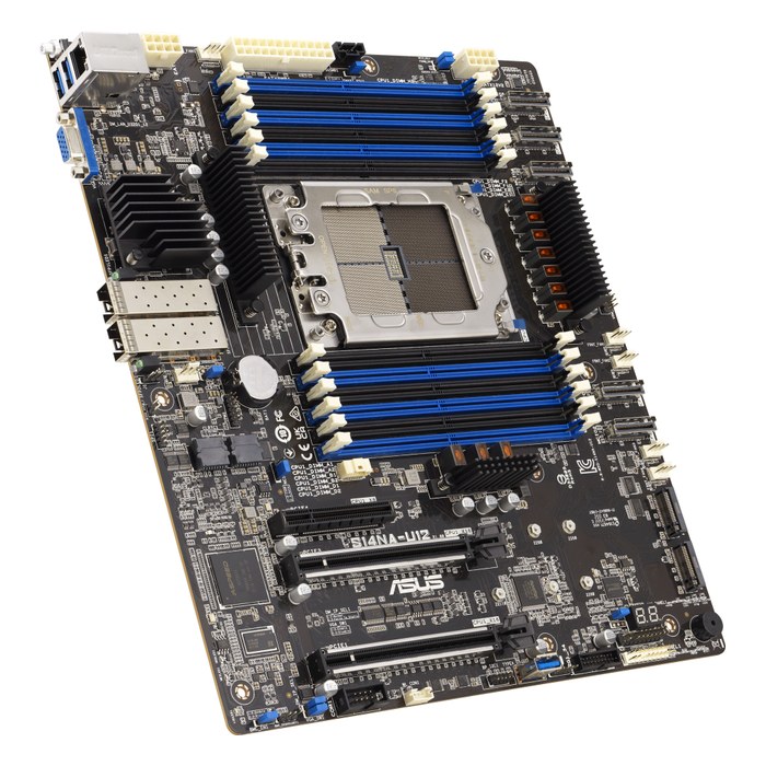Материнская плата ASUS S14NA-U12, CEB, 1xLGA4844, 12xDDR5-4800MHz (до 3072GB), 2xM.2, 2xPCIe 5.0 x16, VGA, 2x25GbE, IPMI (90SB0CG0-M0UAY0)