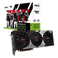 Видеокарта ASUS T1 GeForce RTX 5070 OC Edition 12GB GDDR7/192-bit, PCIe 5.0, 1xHDMI+3xDP, 2,5 слота, 1x16-pin (90YV0M1G-M0NA00) — фото 4