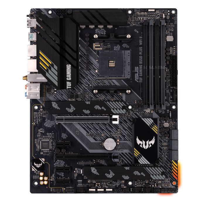 Материнская плата ASUS TUF GAMING B550-PLUS WIFI II, ATX, 1xAM4, AMD B550, 4xDDR4 (до 128GB), 2xM.2, 6xSATA3, 1xPCIe 4.0 x16, DP/HDMI, 1x2.5GbE, Wi-Fi 6 (90MB19U0-M0EAY0)