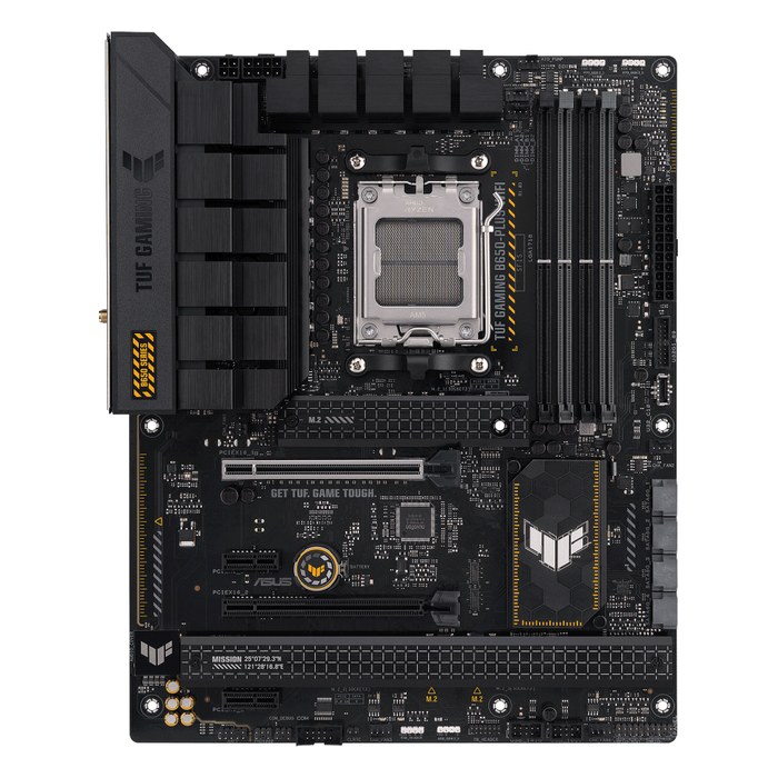 Материнская плата ASUS TUF GAMING B650-PLUS WIFI, ATX, 1xAM5, AMD B650, 4xDDR5 (до 256GB), 3xM.2, 4xSATA3, 1xPCIe 4.0 x16, DP/HDMI, 1x2.5GbE, Wi-Fi 6 (90MB1BZ0-M0EAY0)