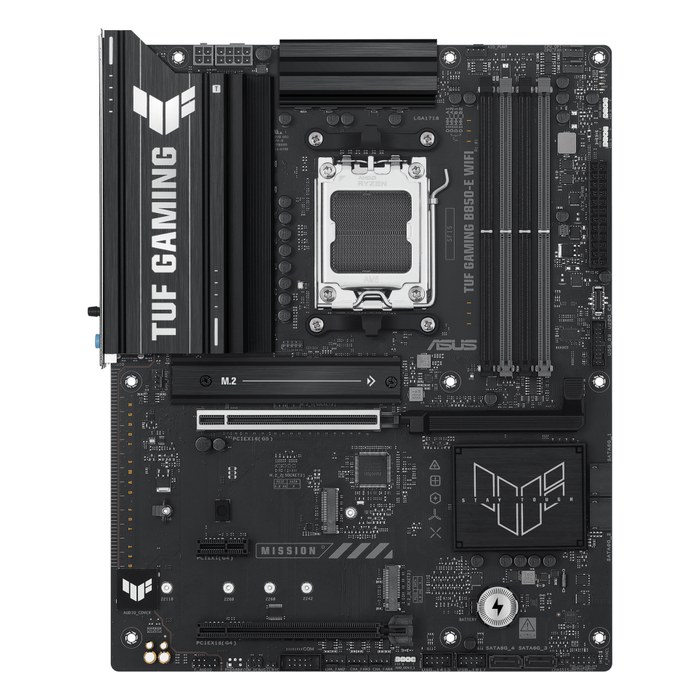 Материнская плата ASUS TUF GAMING B850-E WIFI, ATX, 1xAM5, AMD B850, 4xDDR5 (до 256GB), 3xM.2, 4xSATA3, 1xPCIe 5.0 x16, DP/HDMI, 1x2.5GbE, Wi-Fi 6E (90MB1L20-M0EAY0)