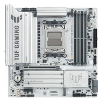 Материнская плата ASUS TUF GAMING B850M-PLUS WIFI7 W, mATX, 1xAM5, AMD B850, 4xDDR5 (до 256GB), 3xM.2, 4xSATA3, 1xPCIe 5.0 x16, DP/HDMI, 1x2.5GbE, Wi-Fi 7 (90MB1MD0-M0EAY0) — фото 1