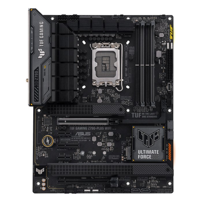Материнская плата ASUS TUF GAMING Z790-PLUS WIFI, ATX, 1xLGA1700, Intel Z790, 4xDDR5-7200MHz (до 192GB), 4xM.2, 4xSATA3, 1xPCIe 5.0 x16, DP/HDMI, 1x2.5GbE, Wi-Fi 6E (90MB1D80-M1EAY0)