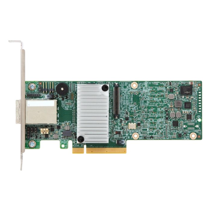RAID-контроллер Broadcom 9380-8e, 8 внеш. (2× SFF-8644), SAS/SATA 12 Гбит/с, RAID 0,1,5,6,10,50,60, кэш 1 ГБ, PCIe 3.0 x8, LP (05-25528-04)