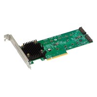 Broadcom 05-50148-00 — Плата расширения M.2 9540-2M2, 2 внутр. (2× M.2), 2× M.2 2230/2242/2260/2280/22110 NVMe (PCIe 4.0 x1/x2/x4) или SATA 6 Гбит/с, NVMe/SATA, RAID 0,1, PCIe 4.0 x8, LP (FH-планка в комплекте)