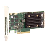 RAID-контроллер Broadcom 9560-16i, 16 внутр. (2× SFF-8654 x8 (SlimSAS)), SAS/SATA/NVMe 12 Гбит/с, RAID 0,00,1,10,5,6,60, кэш 8 ГБ, PCIe 4.0 x8, LP (05-50077-00) — фото 1