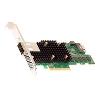 RAID-контроллер Broadcom 9580-8i8e, 8 внутр. (1× SFF-8654 x8 (SlimSAS)), 8 внеш. (2× SFF-8644), SAS/SATA/NVMe 12 Гбит/с, RAID 0,00,1,10,5,6,60, кэш 8 ГБ, PCIe 4.0 x8, LP (05-50076-00) — фото 2