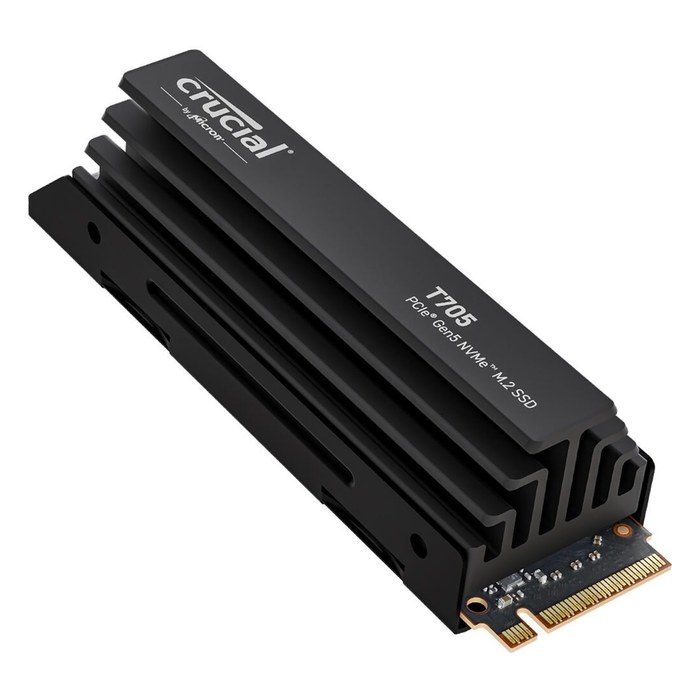SSD 1TB Crucial T705, NVMe M.2 2280 PCIe 5.0 x4 (R13600/W10200MB/s) (600 TBW) (CT1000T705SSD5)