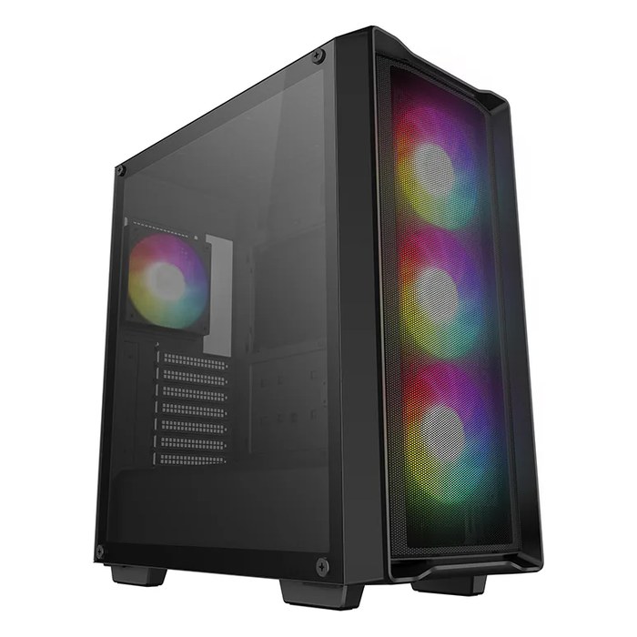 Корпус Deepcool CC560 MESH V2, Midi Tower, ATX/mATX/Mini-ITX, без БП, стекло, чёрный (R-CC560-BKAMA4-G-2)