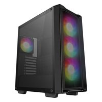 Корпус Deepcool CC560 MESH V2, Midi Tower, ATX/mATX/Mini-ITX, без БП, стекло, чёрный (R-CC560-BKAMA4-G-2) — фото 1