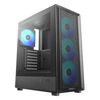 Корпус Deepcool CC550 4F, Midi Tower, ATX/mATX/Mini-ITX, без БП, стекло, чёрный (R-CC550BKANA4-G) — фото 1