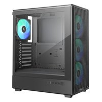Корпус Deepcool CC550 4F, Midi Tower, ATX/mATX/Mini-ITX, без БП, стекло, чёрный (R-CC550BKANA4-G) — фото 2
