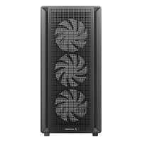 Корпус Deepcool CC550 4F, Midi Tower, ATX/mATX/Mini-ITX, без БП, стекло, чёрный (R-CC550BKANA4-G) — фото 3